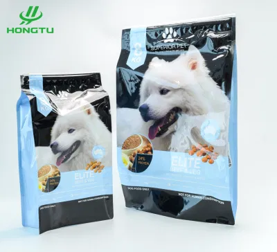 Customized Size Colors Pet Dog Food Cat Food Bag with Zipper Eight